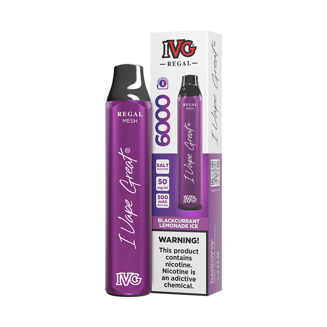 IVG REGAL BLACKCURRENT LEMONAD 6000 PUFF