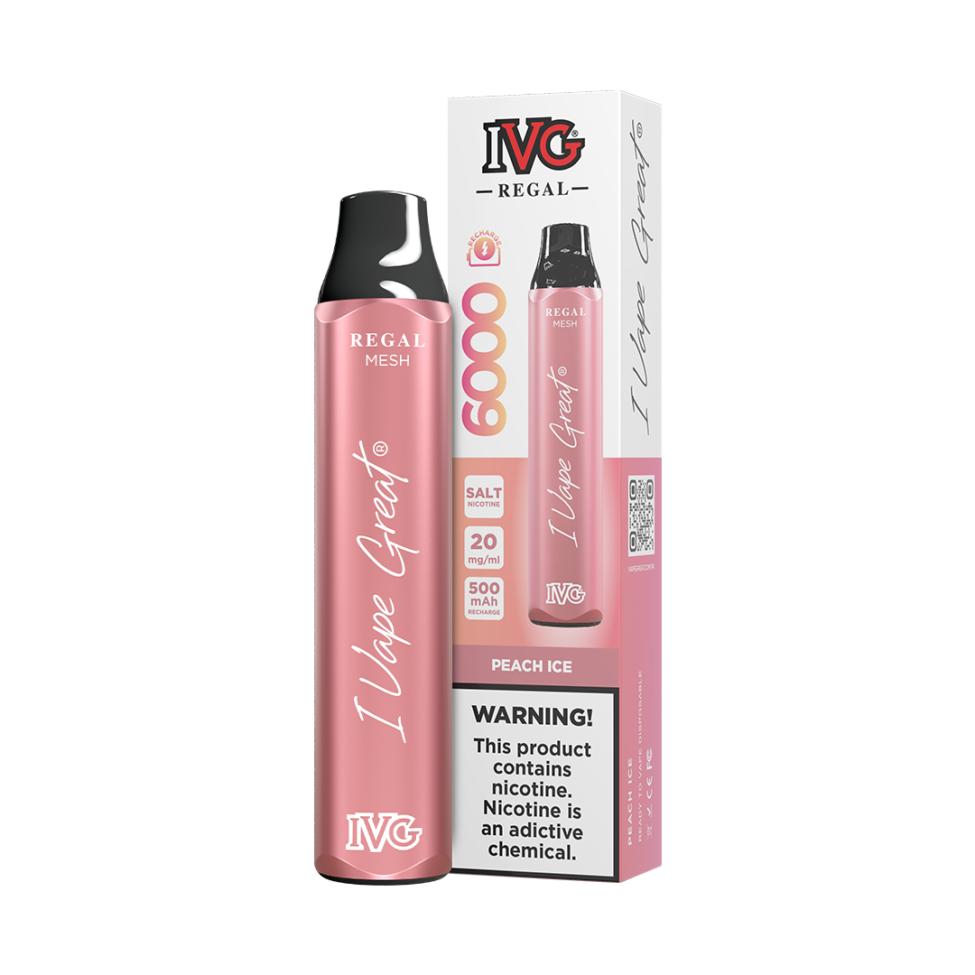 IVG REGAL PEACH ICE 20MG 6000P