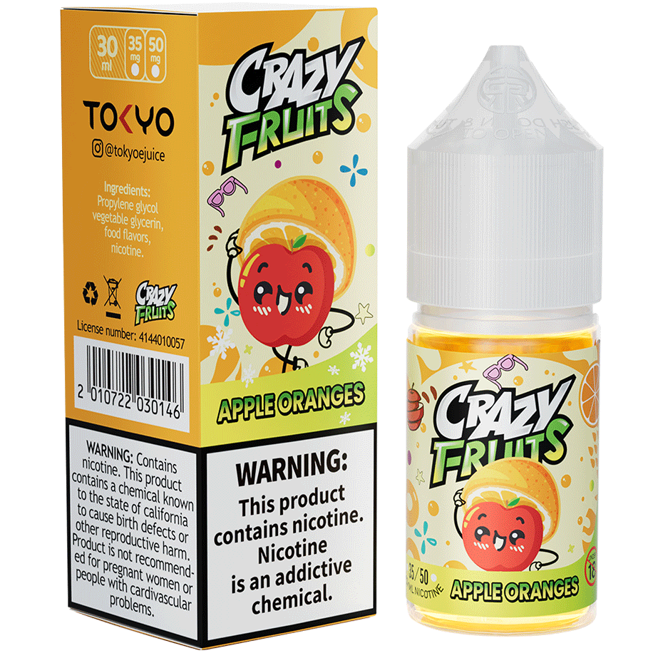 TOKYO CRAZY FRUIT APPLE ORANGE 50MG 30ML