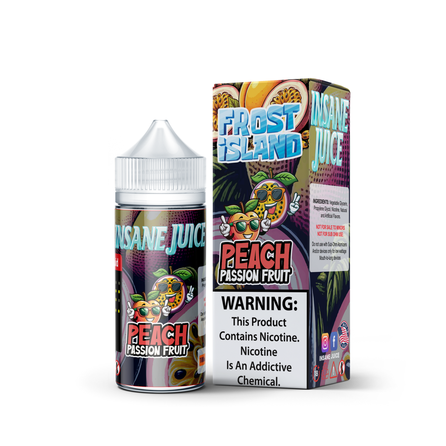 INSANE FROST PEACH PASSION FRUIT 25MG 30