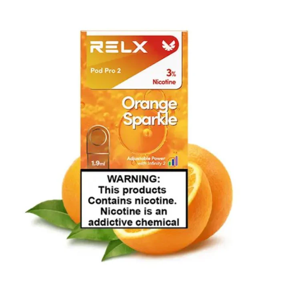 RELX POD ORANGE SPARKLE 3%