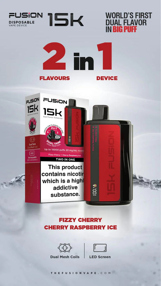 FUSION 15K FIZZY CHERRY-CHERRY RASP ICE