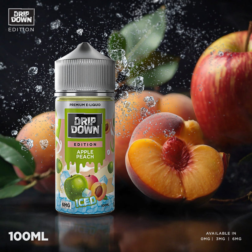 DRIP DOWN APPLE PEACH ICED 25MG 10ML