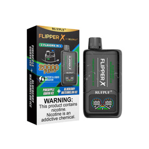 FLIPPER X 20K PUFFS - Pineapple Guava Ice + Blueberry Watermelon Ice