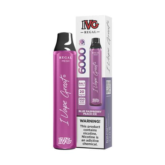 IVG REGAL BLUE RASP PEACH ICE 20MG 6000P