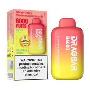 DRAGBAR DISPOSABLE 6000 PUFFS - STRAWBERRY WATERMELON PEACH