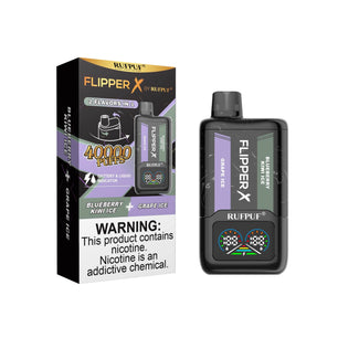 FLIPPER X 40K PUFFS BLUEBERRY KIWI ICE + GRAPE ICE
