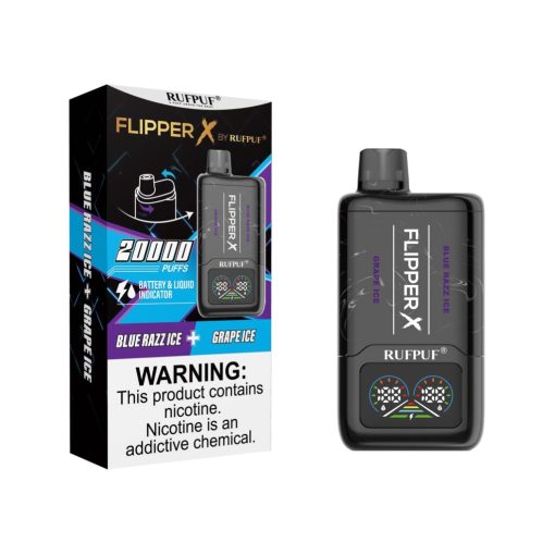 FLIPPER 20K BLUE RAZZ ICE + GRAPE ICE