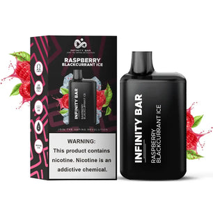 INFINITY BAR DISPOSABLE 5000 PUFFS - RASPBERRY BLACKCURRANT ICE