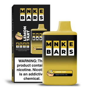 MNKE BARS DISPOSABLE 6500 PUFFS - LEMON TART