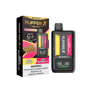 FLIPPER X 20K PUFFS - Grape Watermelon Ice + Passion Fruit Ice