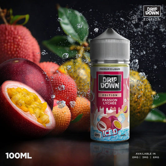 DRIP DOWN PASSION LYCHEE ICED 50MG 30ML