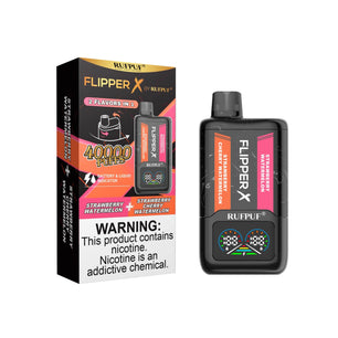 FLIPPER X 40K PUFFS  STRAWBERRY WATERMELON + STRAWBERRY CHERRY WATERNMELON