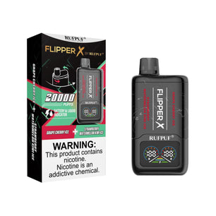 FLIPPER X 20K PUFFS - Grape Cherry Ice + Strawberry Watermelon Kiwi Ice
