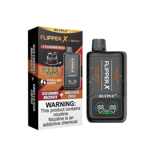 FLIPPER X 20K PUFFS - Caramel Macchiato + Vanilla Coffee