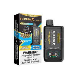 FLIPPER X 20K PUFFS - Pineapple Passion Fruit Ice + Watermelon Bubblegum Ice