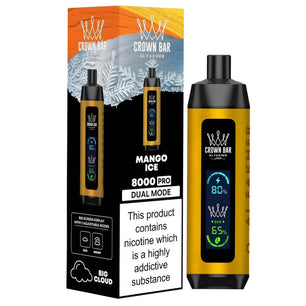 AL FAKHER CROWN BAR DISPOSABLE  COOL MANGO 8000 PUFFS