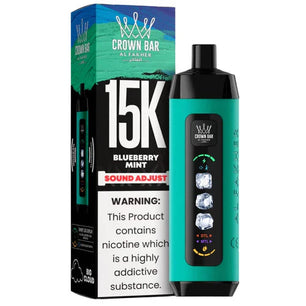 AL FAKHER CROWN BAR ICE ADJUST DISPOSABLE BLUEBERRY MINT 15K PUFFS