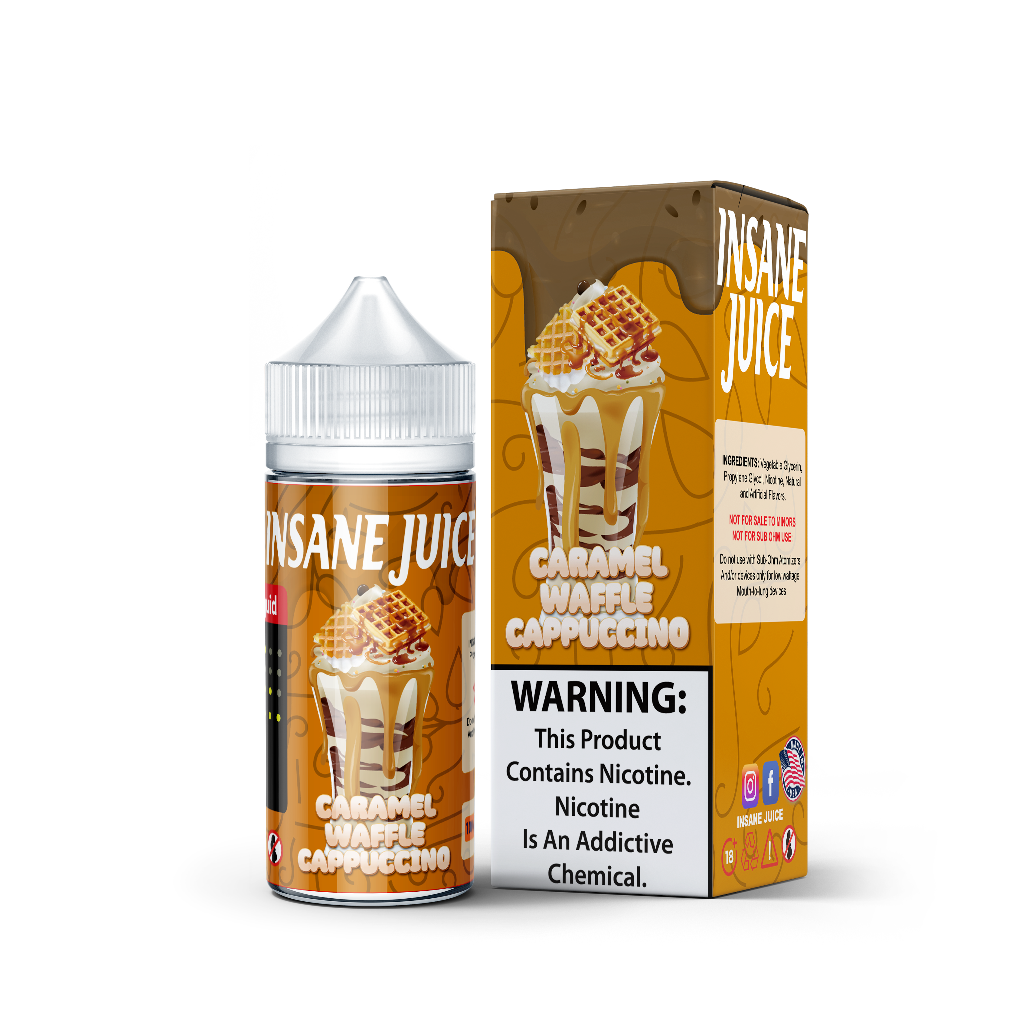 INSANE CARAMEL WAFFLE CAPPUCINO 3MG 100M