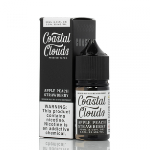 COASTAL CLOUDS SALTWATER APPLE PEACH STRAWBERRY 30ML