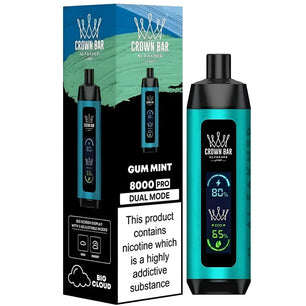 AL FAKHER CROWN BAR DISPOSABLE GUM MINT 8000 PUFFS
