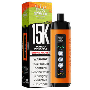 AL FAKHER CROWN BAR ICE ADJUST DISPOSABLE MANGO PINEAPPLE 15K PUFFS