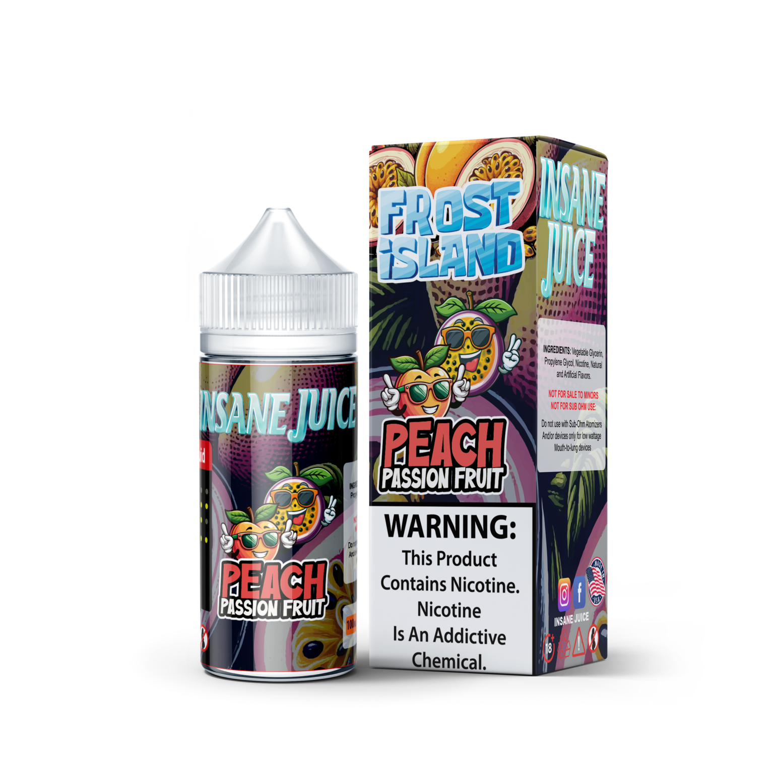 INSANE FROST PEACH PASSION FRUIT 25MG 30