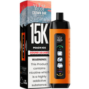 AL FAKHER CROWN BAR ICE ADJUST DISPOSABLE PEACH ICE 15K PUFFS