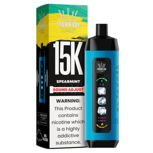 AL FAKHER CROWN BAR ICE ADJUST DISPOSABLE SPEARMINT 15K PUFFS