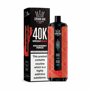 AL FAKHER CROWN BAR MEGA MAX 40K PUFFS STRAWBERRY PUNCH