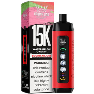 AL FAKHER CROWN BAR ICE ADJUST DISPOSABLE WATERMELON CHERRY 15K PUFFS