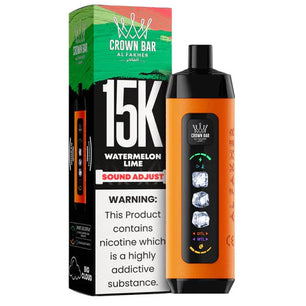 AL FAKHER CROWN BAR ICE ADJUST DISPOSABLE WATERMELON LIME 15K PUFFS
